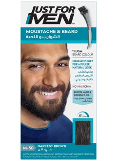 Just For Men Mous-Beard Gel Darkest Brown  - Image 1