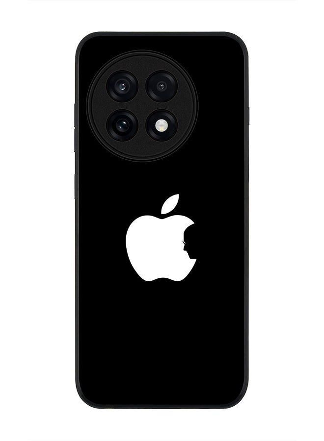 Stylizedd For OnePlus 13R / Ace 5 Pro Case,Slim fit Camera Protection, Shockproof Thin Phone cover  - Steve's Apple - Black
