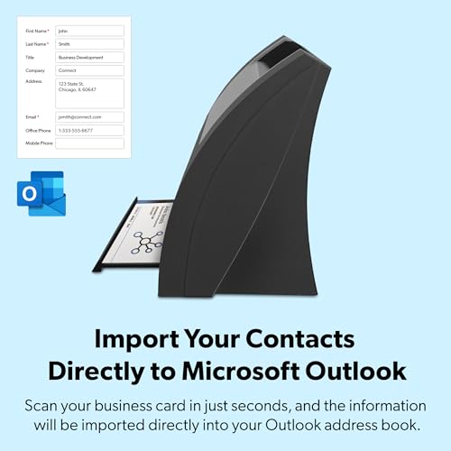 Ambir nScan 690gtBCS HighSpeed Vertical Card Scanner with AmbirScan Business Card for Windows PC One Time Purchase No Subscription Needed - Image 3