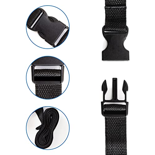 Coldwind Tie Down Straps 2PCS (1'' x 7.15') for Moving or Storage, Heavy Duty Lashing Strap, Adjustable Nylon Straps for Motorcycle, Cargo, Trucks, Trailer, Luggage - Image 2