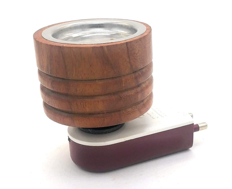 Arano داني كهربائي خشبي - موزع خشب الكافور، موقد عطر وبخور للاستخدام في البوجا، التأمل، المنزل الروحي والمكتب مثالي للبوجا والهدايا (بني) - Image 2