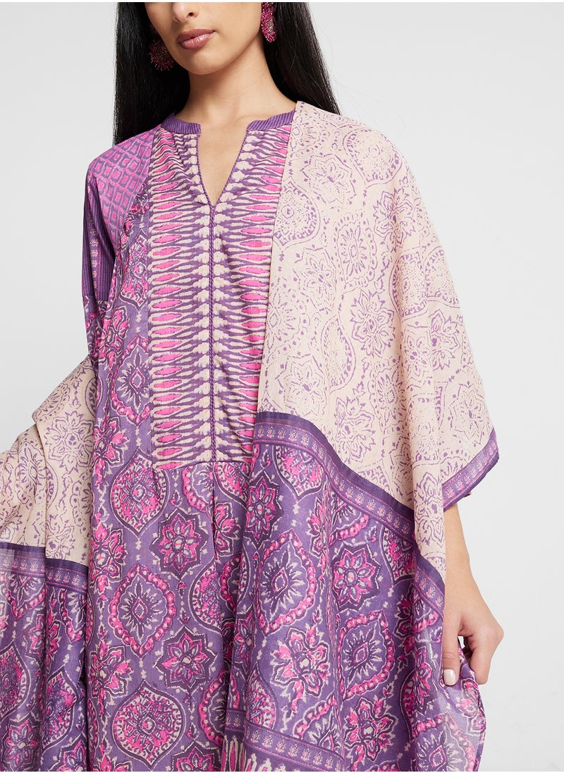 Biba - Kurta With Palazo & Dupatta Set - Image 1