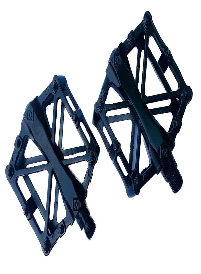 Ilsha® New Deign Cycle Durable Aluminium Alloy MTB Cycle Road Bicycle Flat Pedals 9/16" Pedal ( Deals Only in Quality Product ) - Image 2