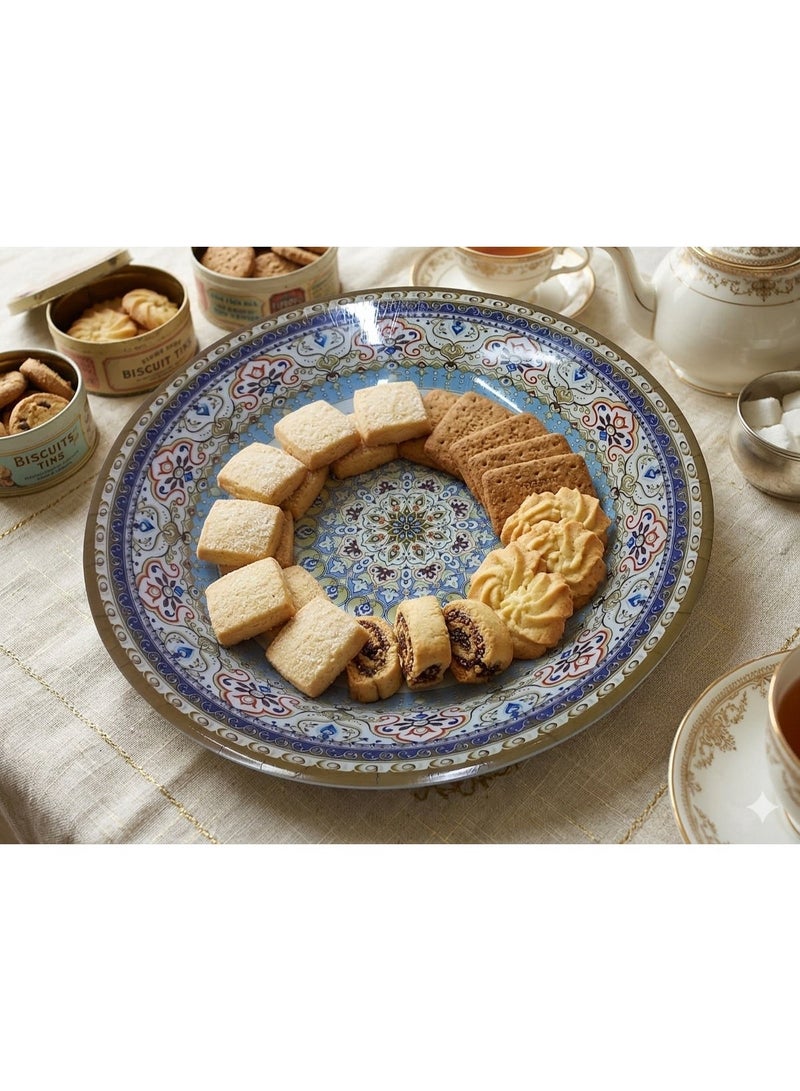 6-Piece Melamine Deep Plate Set, 8-Inch, Ornate Design - Image 3