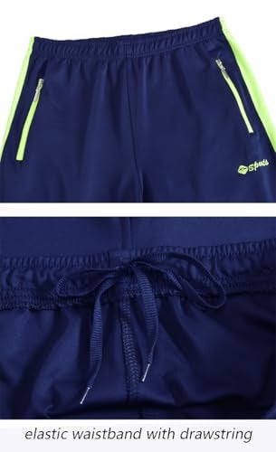 YSENTO Men's Tracksuits Outfits Set 2 Piece Jogging Suits Warm Up Sweatsuits Sweat Track Suits Sets Blue 3XL - Image 5