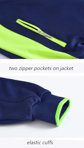 YSENTO Men's Tracksuits Outfits Set 2 Piece Jogging Suits Warm Up Sweatsuits Sweat Track Suits Sets Blue 3XL - Image 4