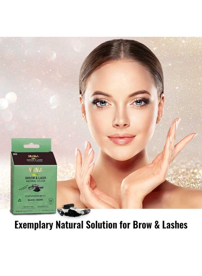 Minaibrow & Lash Tint kit Dark Brown | Natural Spot coloring and Brow Tinting Kit Powder in Capsule, Water and Smudge Proof | No Ammonia, No Lead - Image 5