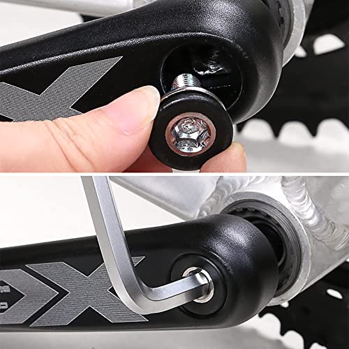 KIEVODE 2 PCS Bike 8mm Hex Crank Arm Fixing Bolts with Caps - Capless Bottom Bracket Screws for Mountain and Road Bicycle Axle - for FSA, Suntour, Prowheel and More - Image 4