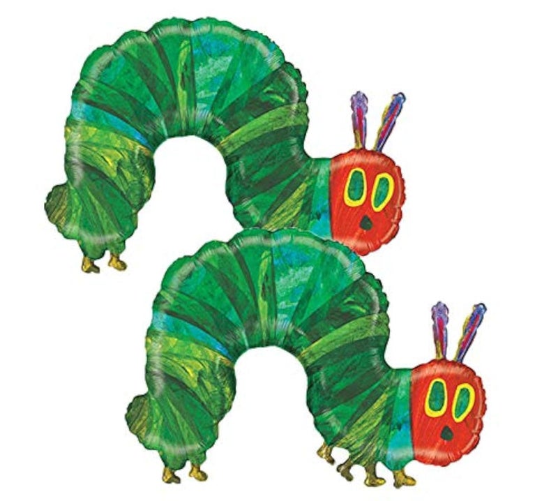 Artisan Owl Set of 2 The Very Hungry Caterpillar Eric Carle Jumbo 43 Foil Party Balloons - Image 2