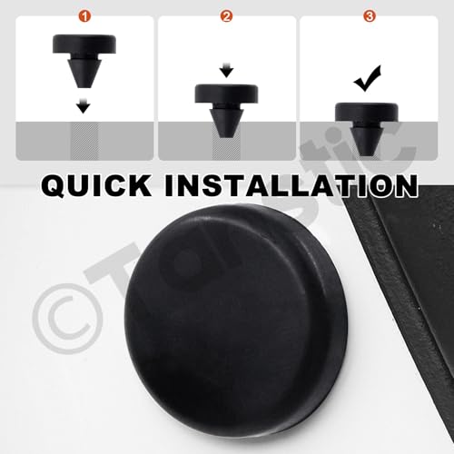 Tanstic 160Pcs Black Automotive Rubber Bumper Stopper Rubber Stop Bumper Compatible with Ford GM Vehicle - Image 5