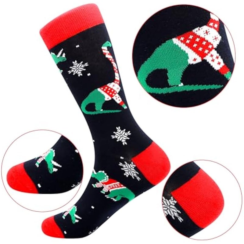 إسكدنيا هدايا  جوارب مرحة للرجال هدايا عيد الأب للقطط للرجال والاب والصديق والجد - Image 3