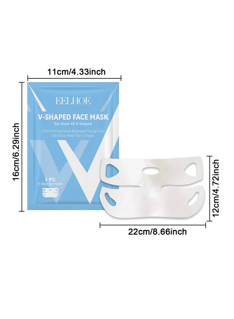 EELHOE Lift Mask,Double-Chin Mask,V-Line Face Mask,Double-Chin Face Lifting Mask,Double-Chin Reducer Face Tape,Lifting Chin Mask,Double-Chin Remover Face Lift Tape,Double-Chin Mask - Image 5
