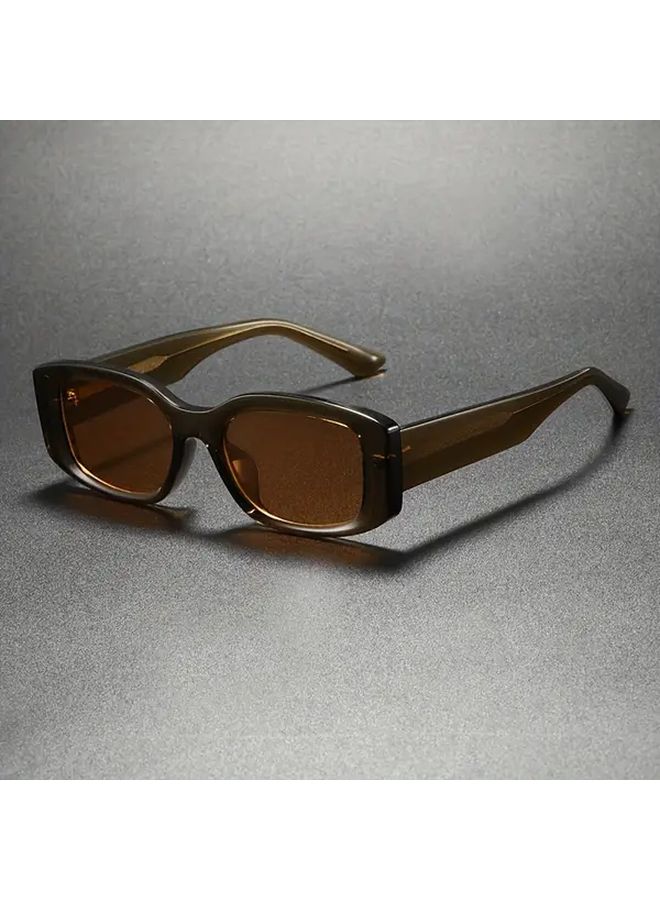 Black Square Frame Non Prescription Glasses Lightweight Unisex Eyewear for Men Women - Image 5