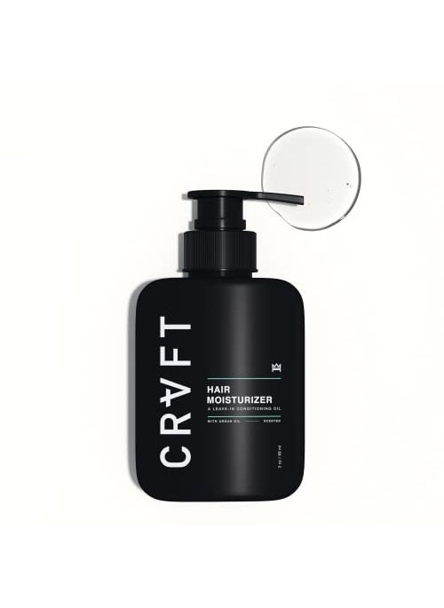 Hair Craft Co. - CRVFT Daily Leave in Conditioner For Men [OIL] | 30 Day Supply | Men's Hair Moisturizer | Hair Oil For Men | For Dry/Damaged Hair | Scented | (3oz) AM - Image 1