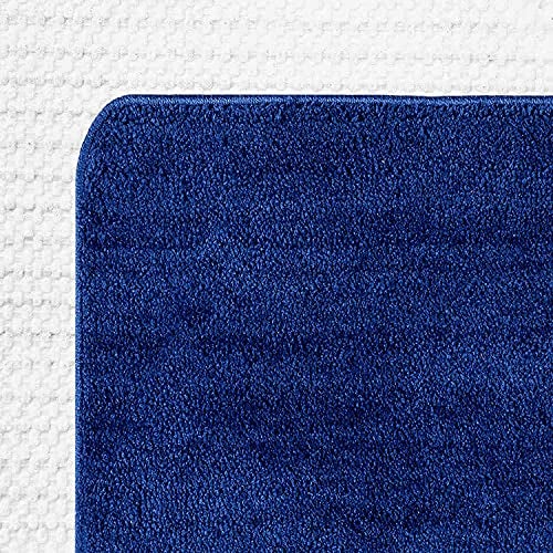 MODERN FAB Modern 2 Piece mats with Anti Skid Rubber BackingColour Blue,Size(40 x 60 cm) Set of 2 Piece - Image 3