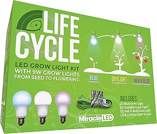 Miracle LED Miracle LED Plant Life Cycle LED Grow Light Kit with 3 Almost Free Energy Bulbs for Three Stages of Growing (2-Pack)  - Image 1