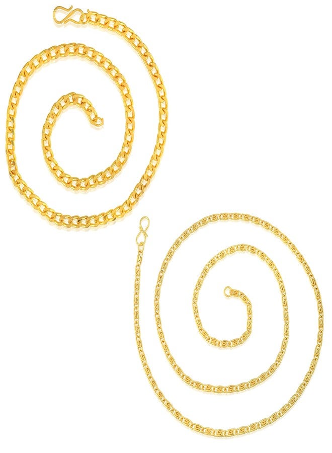 Superstore18 Brass 24KT Micron One Gram gold Chain Necklace for Men & Women | Wedding,Bridal & Engagement Jewelry(CMWR4586) - Image 1
