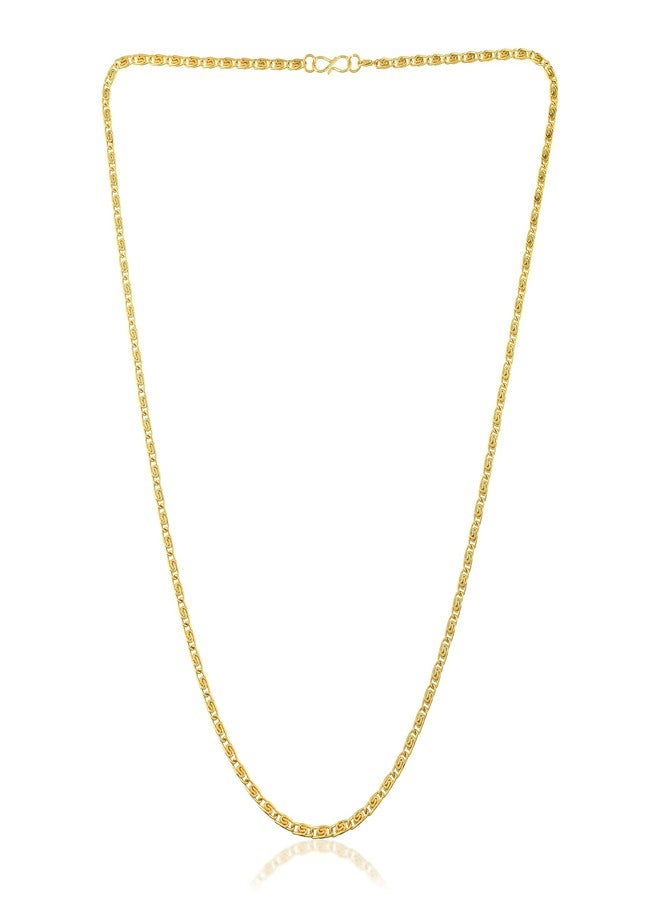 Superstore18 Brass 24KT Micron One Gram gold Chain Necklace for Men & Women | Wedding,Bridal & Engagement Jewelry(CMWR4586) - Image 4