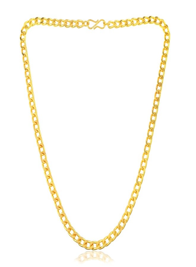 Superstore18 Brass 24KT Micron One Gram gold Chain Necklace for Men & Women | Wedding,Bridal & Engagement Jewelry(CMWR4586) - Image 3