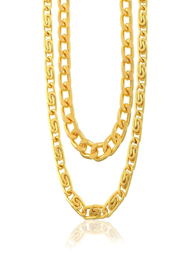 Superstore18 Brass 24KT Micron One Gram gold Chain Necklace for Men & Women | Wedding,Bridal & Engagement Jewelry(CMWR4586) - Image 2