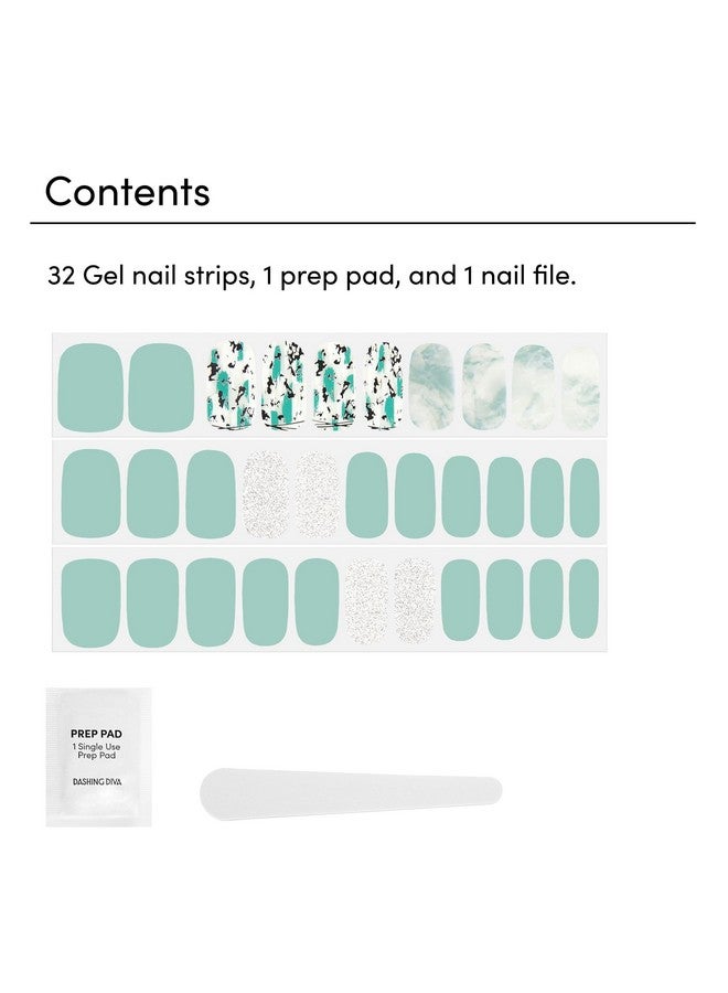 Dashing Diva Gloss Nail Strips - Desert Quartz | UV Free, Chip Resistant, Long Lasting Gel Nail Stickers | Contains 32 Nail Wraps, 1 Prep Pad, 1 Nail File - Image 3