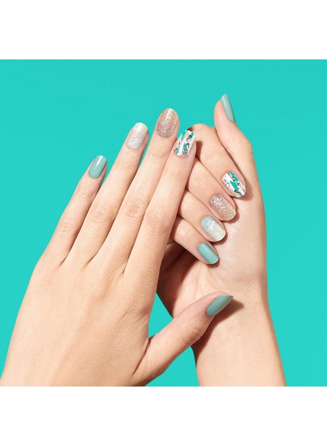 Dashing Diva Gloss Nail Strips - Desert Quartz | UV Free, Chip Resistant, Long Lasting Gel Nail Stickers | Contains 32 Nail Wraps, 1 Prep Pad, 1 Nail File - Image 2