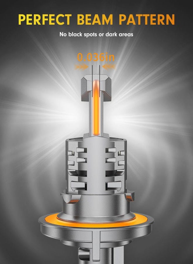 FAHREN Latest & Brightest 9007 led Bulbs, (1200%) 12X Brighter 70000LM Ultra Brightness HB5 bulbs, 6500K Cool White, IP68 Waterproof, Plug-N-Play, Pack of 2, HID bulbs,1:1 Size Replacement - Image 3