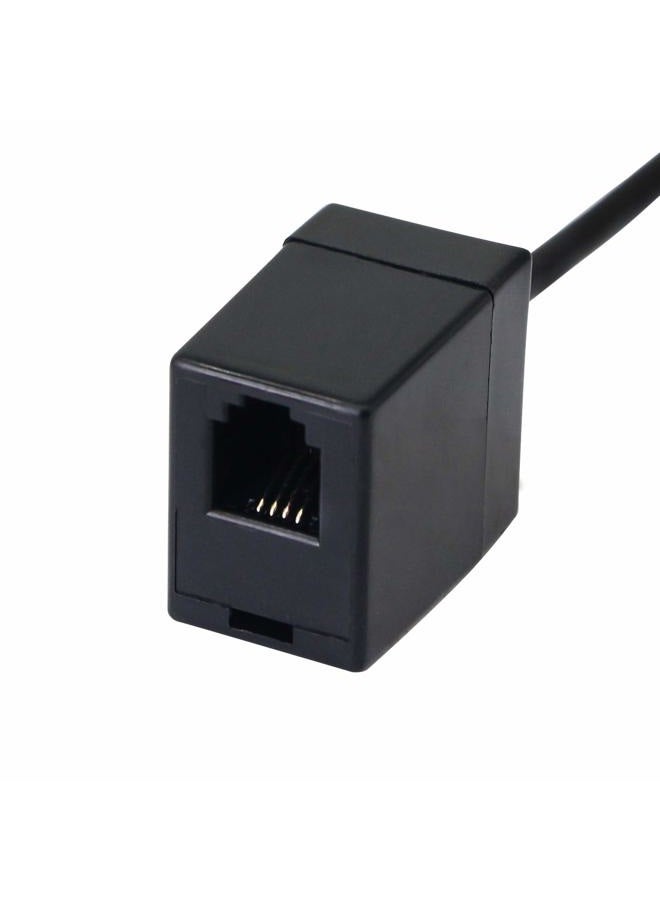 SinLoon RJ9 to 3.5mm Telephone Adapter Cable Female RJ9 Headset to Male 3.5mm Cell Phone Adapter - Convert RJ9 Headphone to Smartphones Most Android cellphone with 3.5mm Headphone Jack(3.5 RJ9) - Image 4