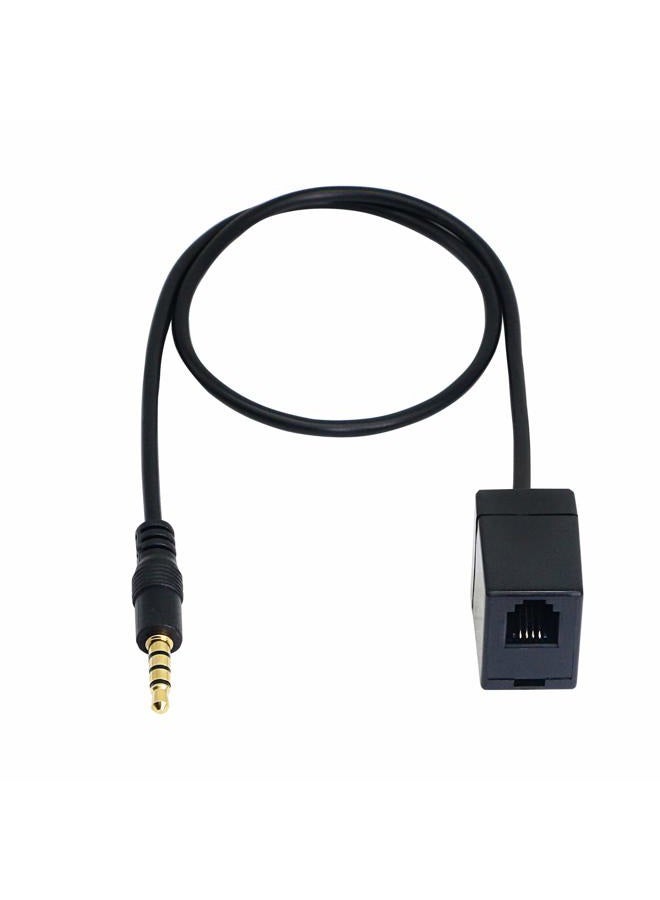 SinLoon RJ9 to 3.5mm Telephone Adapter Cable Female RJ9 Headset to Male 3.5mm Cell Phone Adapter - Convert RJ9 Headphone to Smartphones Most Android cellphone with 3.5mm Headphone Jack(3.5 RJ9) - Image 2