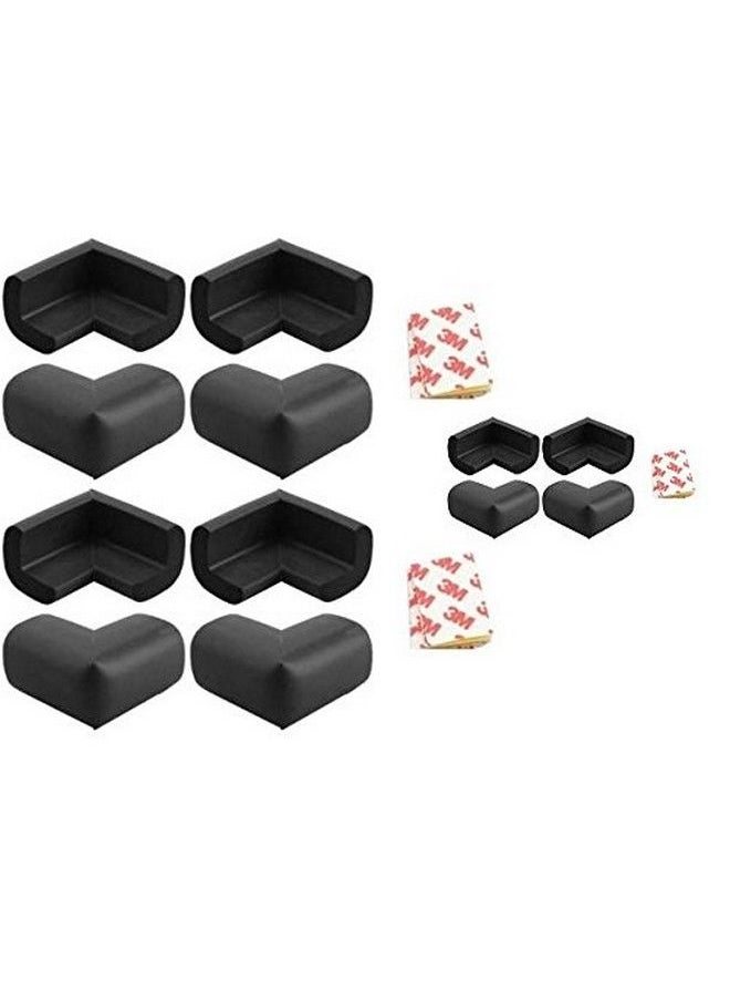 Kuhu Creations - Premium Baby Kids Safety Corner Edge Cushion Protector Guard. (12 Units Black) - Image 1