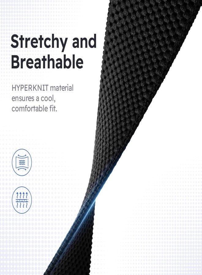 Tefeca Edge Series Stretchy Band Compatible with Apple Watch Ultra 2/Ultra 49mm, Series 10 46mm, Series 9/8/7 45mm, SE2/SE/6/5/4 44mm(Hyper Black,Ultra Wide for 49mm/ 45mm/ 44mm/ 42mm) - Image 4