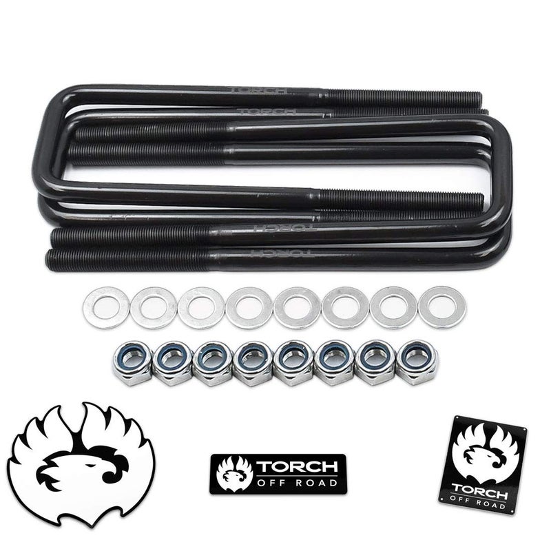 Torch 95 Square Extended U Bolts 25 Wide 916 UBolt w Hardware