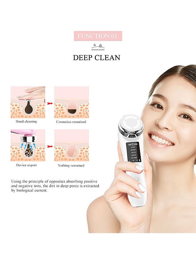 مانجي 5 Modes Electric Face and Neck Beauty Massager, 3 Level Face Eye Massagers with Microcurrent, Anti-Aging Skin Tightening Skin Care Tools بوابة طب - Image 3