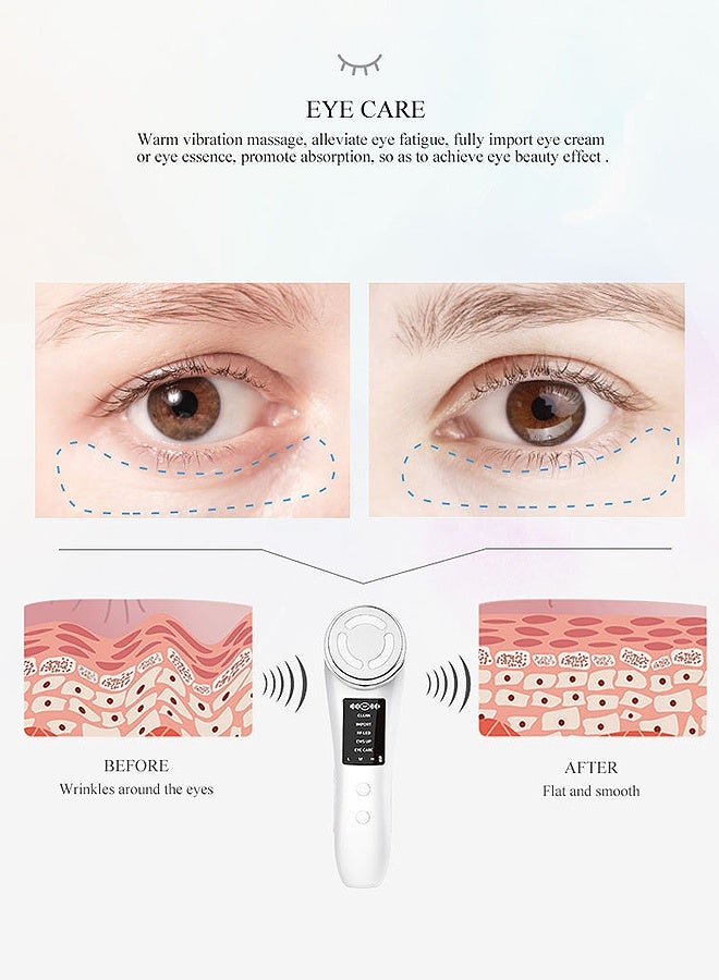 مانجي 5 Modes Electric Face and Neck Beauty Massager, 3 Level Face Eye Massagers with Microcurrent, Anti-Aging Skin Tightening Skin Care Tools بوابة طب - Image 4