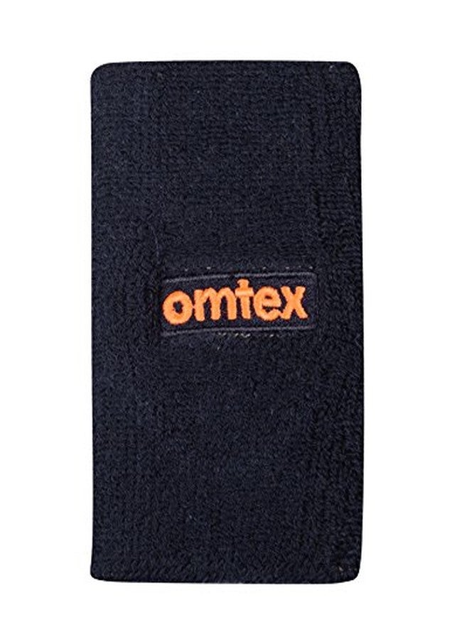 omtex - Cotton Sweat Band, Stretchable, Super Absorbent, Ideal for Sports, Gym Training, 5 Inches, Navy Blue, Pack of 3 - Image 1