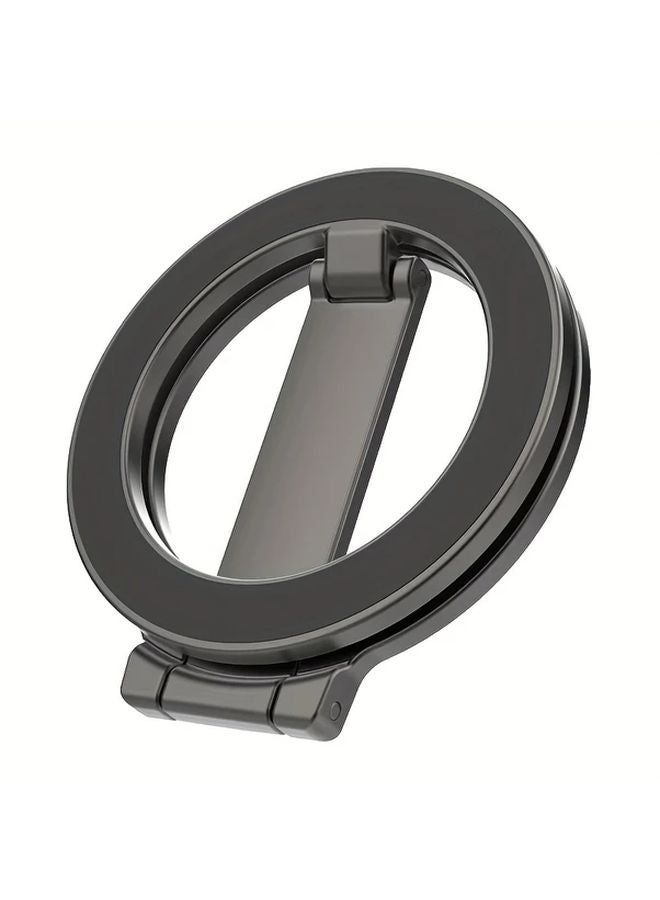 Black Foldable Double Sided Magnetic Phone Holder for Car Gym Treadmill Universal Smartphone Mount - Image 1