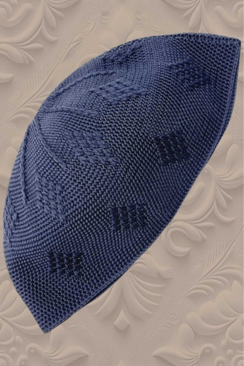 Hızırım 100'S Woven Knitted Patterned Cap Quality Prayer Cap  - Image 2