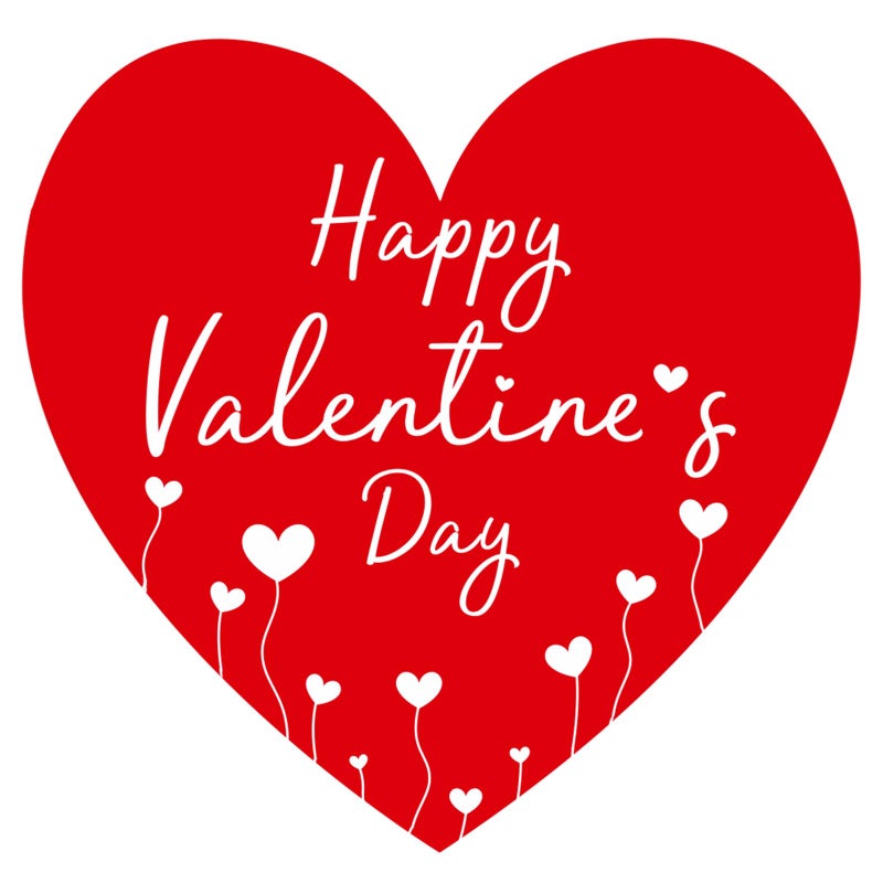 Anwyll Valentines Day Gift Stickers - Happy Valentine's Day Heart Stickers 60Pcs 2Inch Red Heart-Shaped Valentines Love Sticker Valentine's Envelope Seal Label Sticker for Card Present Party Favors - Image 1