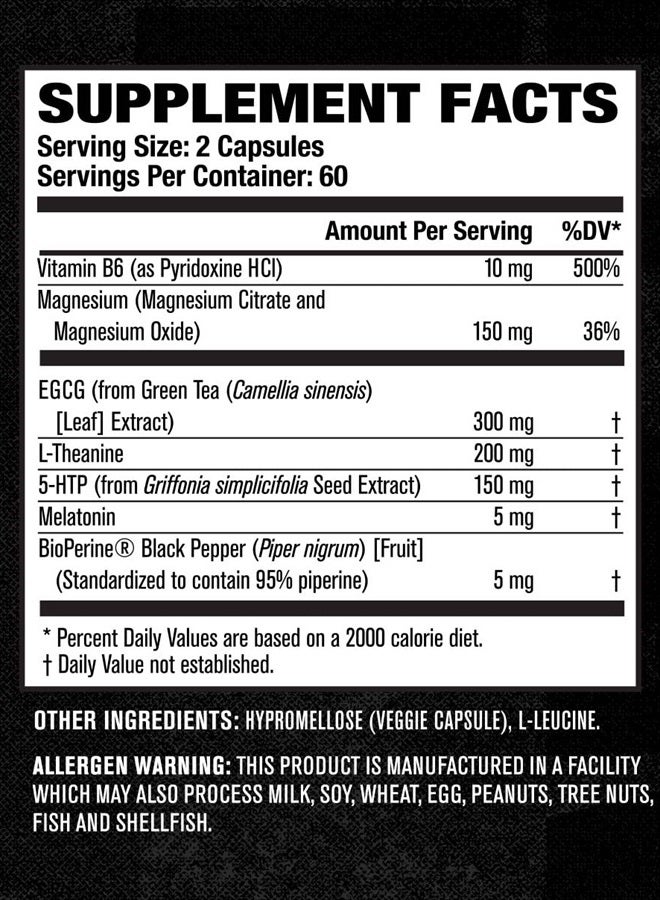 Jacked Factory Lean PM Night Time Body Support and Sleep Aid Supplement - Sleep Support and Body Recomposition for Men and Women - 120 Veggie Capsules - Image 5