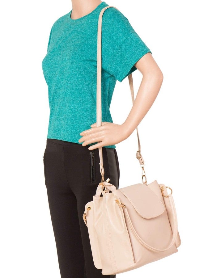 ADISA shoulder handbag bag for women and girls with sling belt (AD4055-CRE) - Image 5