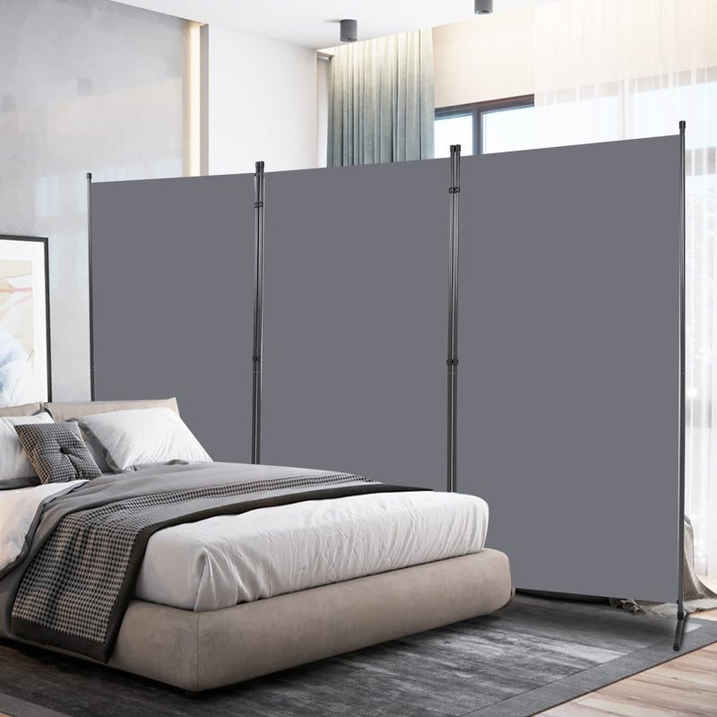 HOMSCREENER Room Divider 6FT Folding Privacy Screens 3 Panel Partition Room Dividers wFreestanding Design Portable Wall Divider for Room Separtation Fabric Screen Panel for Home Office Bedroom Dorm 