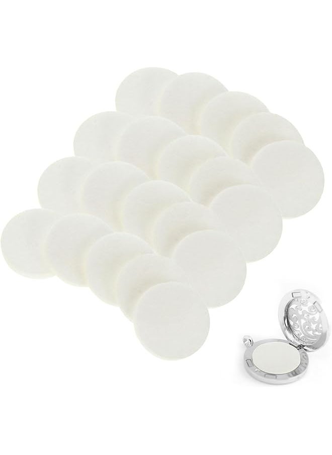 erorex - 100Pcs Diffuser Refill Pads Essential Oil Diffuser Pad Cotton Aromatherapy Replacement Pads For Diffuser Necklace Vent Clip White - Image 1
