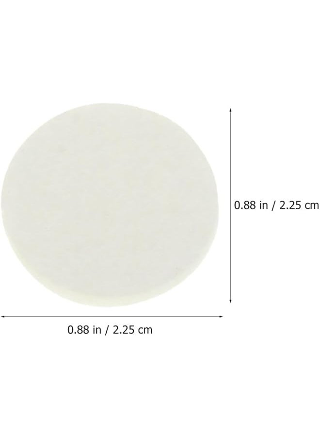 erorex - 100Pcs Diffuser Refill Pads Essential Oil Diffuser Pad Cotton Aromatherapy Replacement Pads For Diffuser Necklace Vent Clip White - Image 1