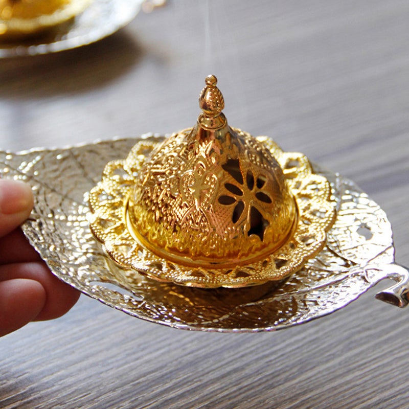 2 Sets Incense Burner Chic Desktop Decoration Middle East Incense Holder - Image 4