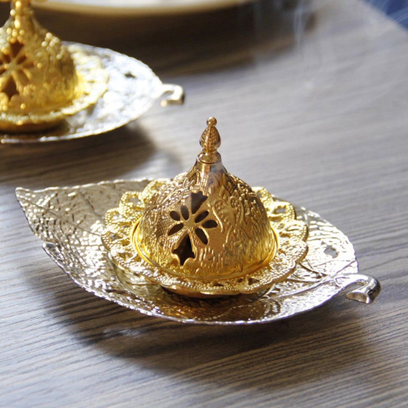 2 Sets Incense Burner Chic Desktop Decoration Middle East Incense Holder - Image 5