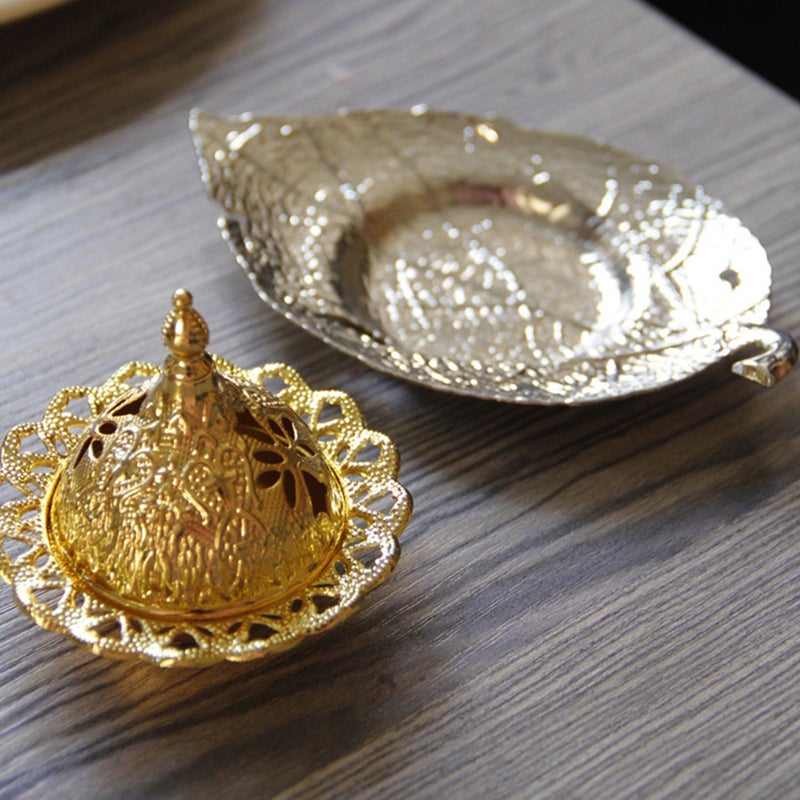 2 Sets Incense Burner Chic Desktop Decoration Middle East Incense Holder - Image 3