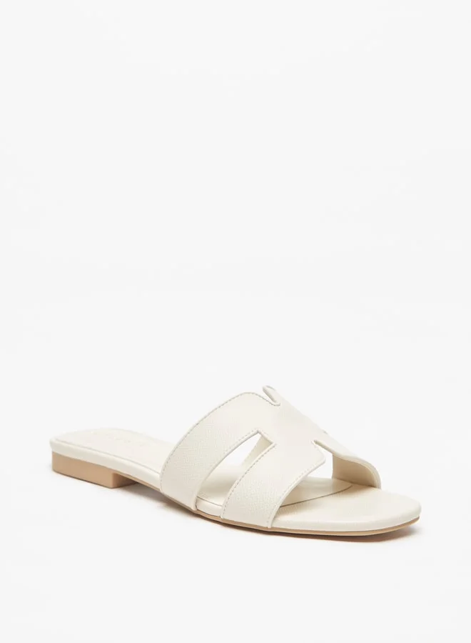Celeste Women'S Textured Open Toe Slip-On Sandals