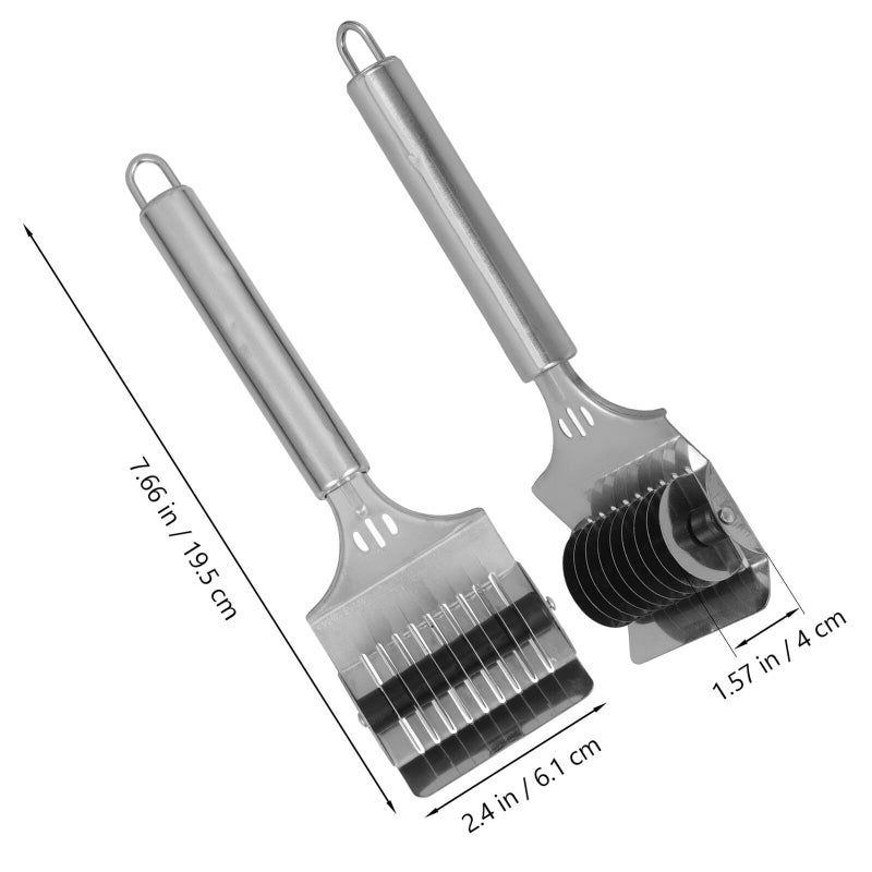Stainless Steel Manual Pasta Maker Set 3PCS for Homemade Spaghetti Noodles - Image 3