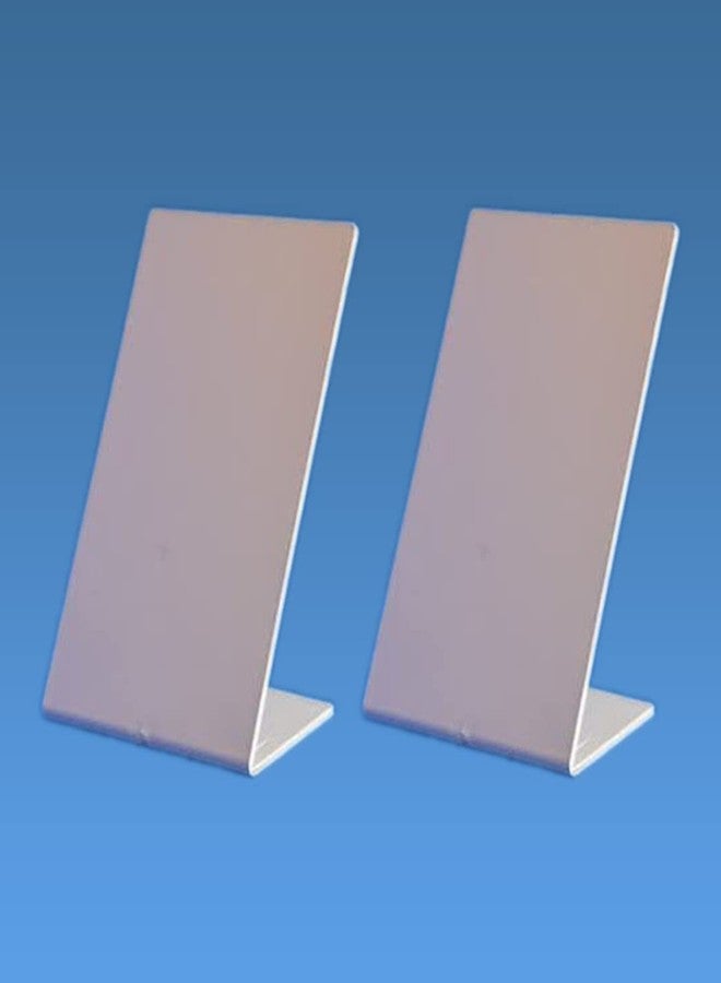 CPI Bar Code Standee, QR Code L Shape Display Stand Table Top Perfect for Restaurants, Promotions, Photo Frames (Pack of 2) - Image 1
