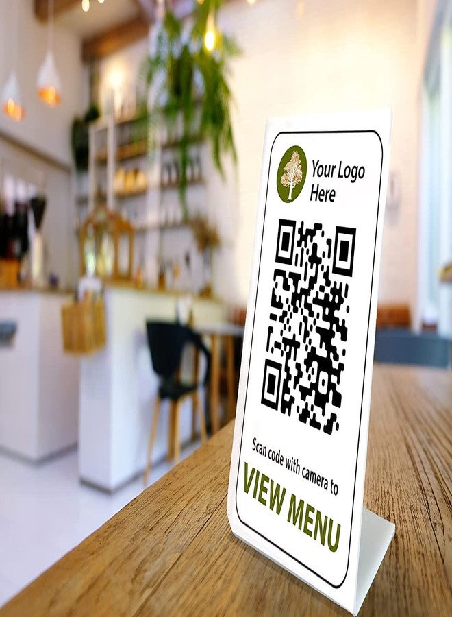 CPI Bar Code Standee, QR Code L Shape Display Stand Table Top Perfect for Restaurants, Promotions, Photo Frames (Pack of 2) - Image 3